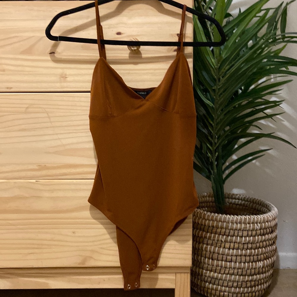 Brown Strap Bodysuit